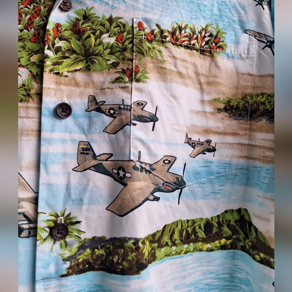 RHC WWII planes Aloha shirt